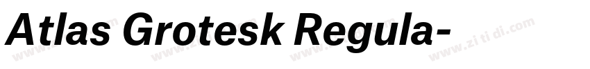 Atlas Grotesk Regula字体转换